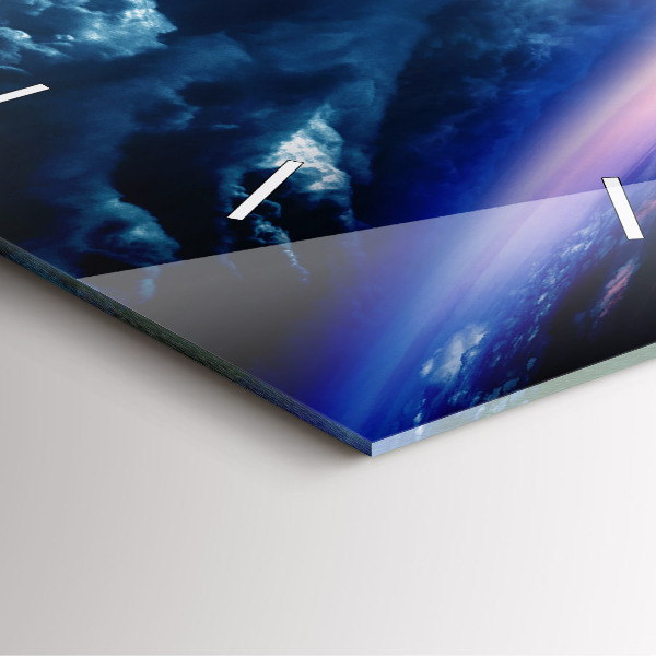 Szögletes fali üvegóra Nagy Galaxis