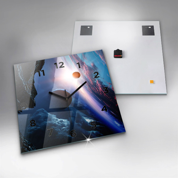 Szögletes fali üvegóra Nagy Galaxis