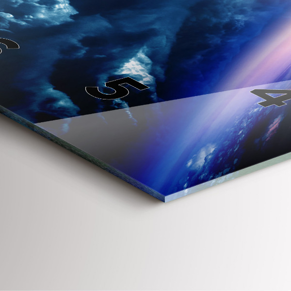 Szögletes fali üvegóra Nagy Galaxis