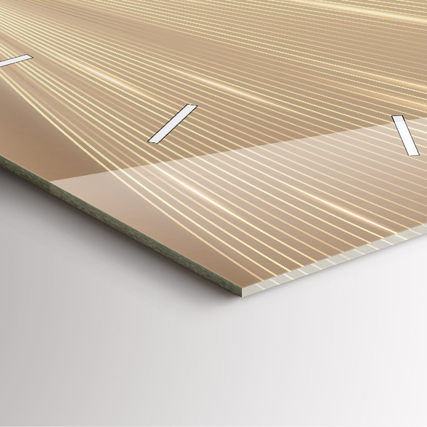 Szögletes fali üvegóra Absztrakt fény