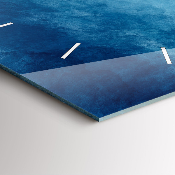 Szögletes fali üvegóra Absztrakciós víz