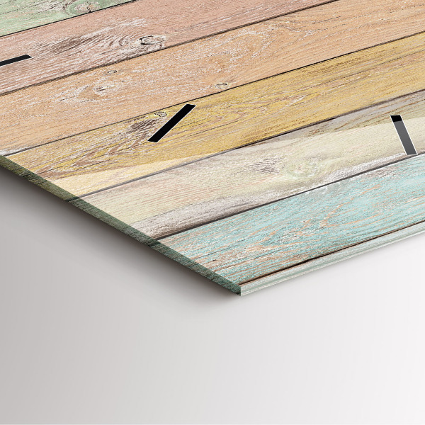 Szögletes fali üvegóra Színes táblák