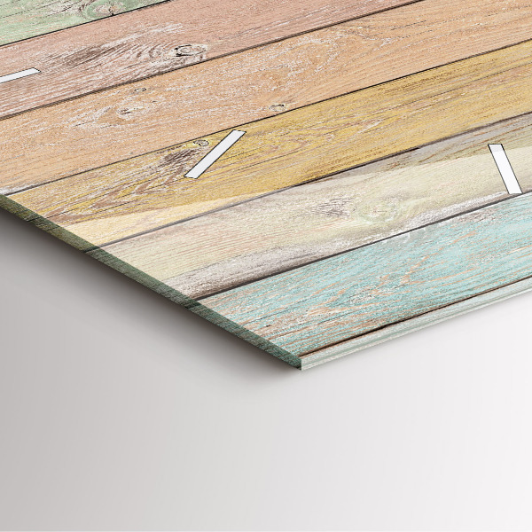 Szögletes fali üvegóra Színes táblák