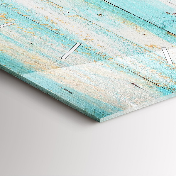 Szögletes fali üvegóra Kék táblák