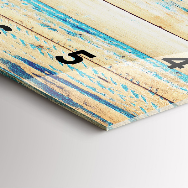 Szögletes fali üvegóra Karcos fa