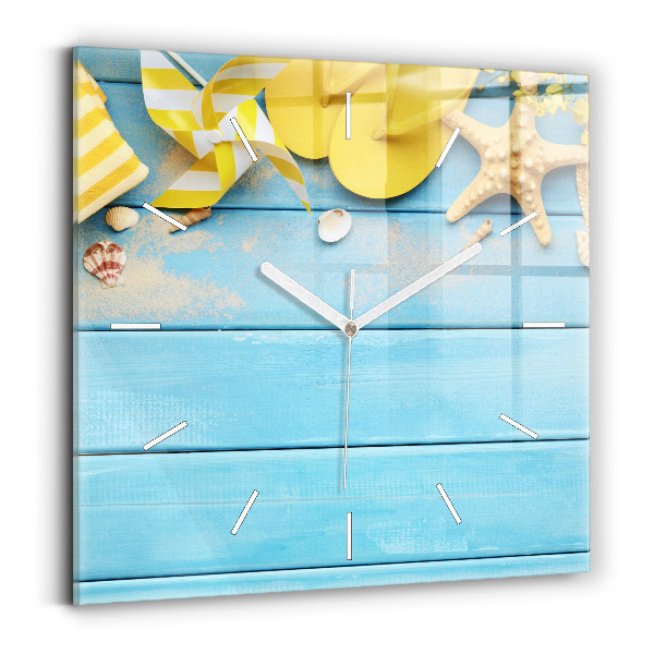 Szögletes fali üvegóra Strand kiegészítők és deszkák