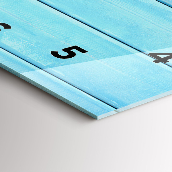 Szögletes fali üvegóra Strand kiegészítők és deszkák