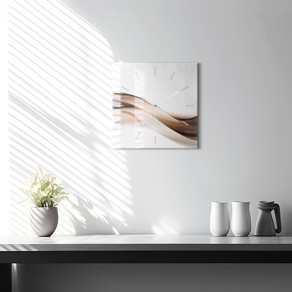 Szögletes fali üvegóra Absztrakciós vonal