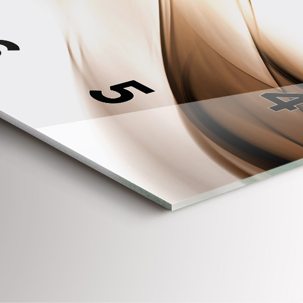 Szögletes fali üvegóra Absztrakciós vonal