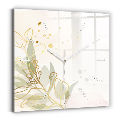 Szögletes fali üvegóra Pasztell absztrakció