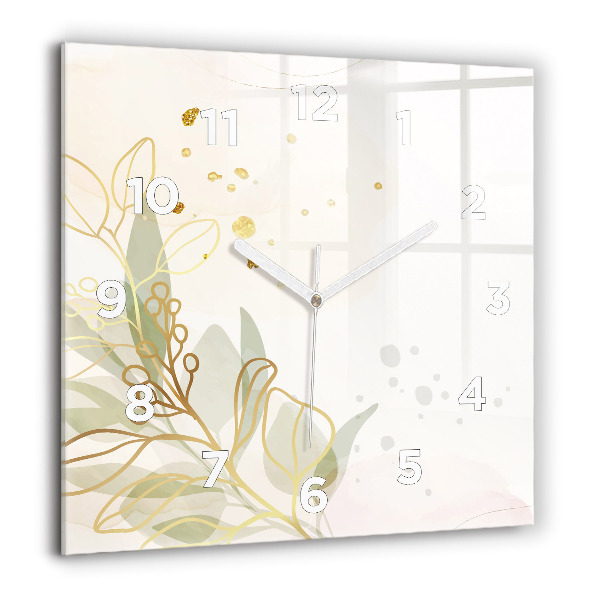 Szögletes fali üvegóra Pasztell absztrakció