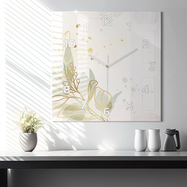 Szögletes fali üvegóra Pasztell absztrakció