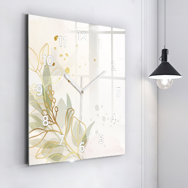 Szögletes fali üvegóra Pasztell absztrakció