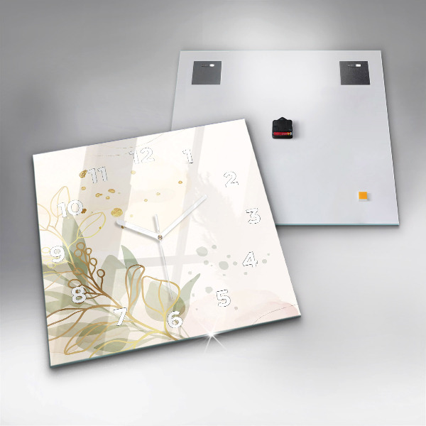 Szögletes fali üvegóra Pasztell absztrakció