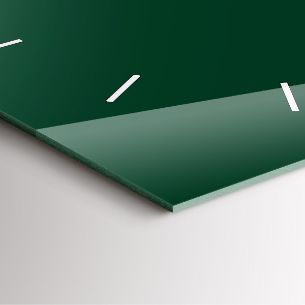 Szögletes fali üvegóra Színe üveg zöld