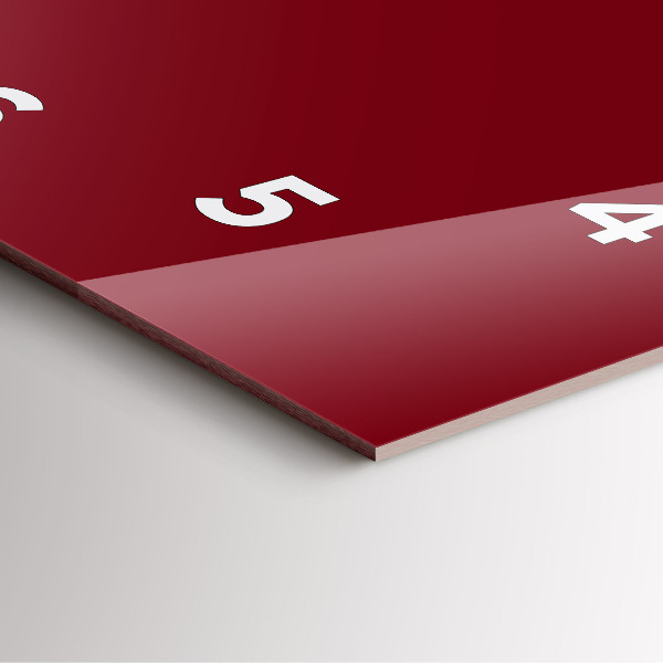 Szögletes fali üvegóra Burgundia