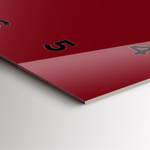 Szögletes fali üvegóra Burgundia