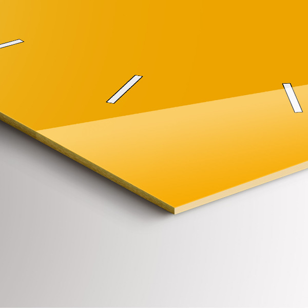 Szögletes fali üvegóra Sötét sárga