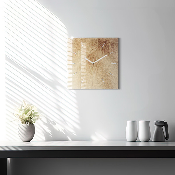 Szögletes fali üvegóra Arany absztrakció