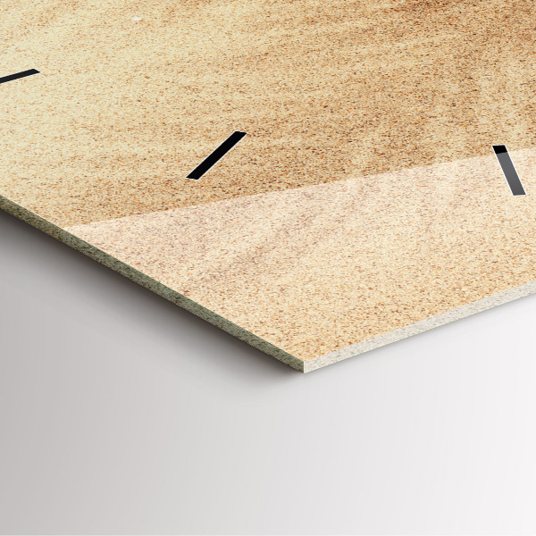 Szögletes fali üvegóra Arany absztrakció