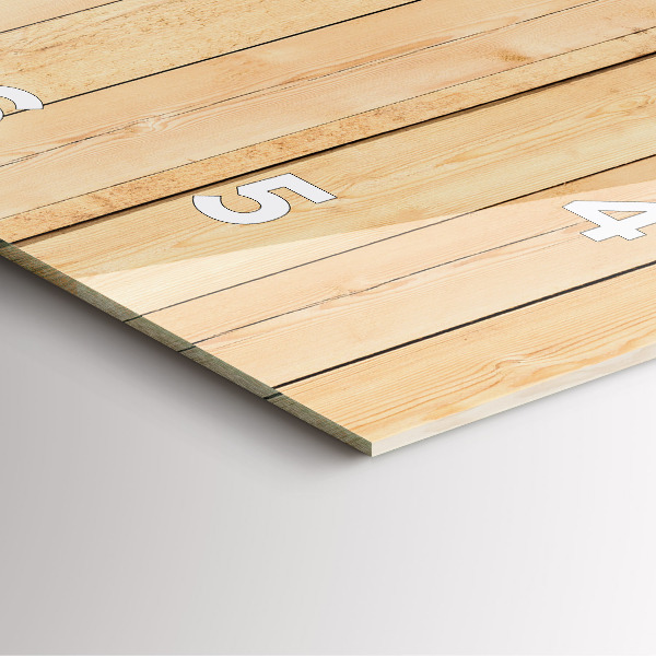 Szögletes fali üvegóra Fa táblák