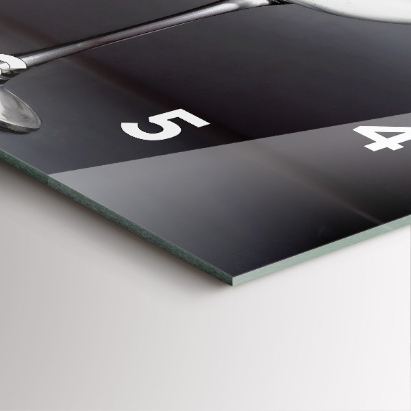 Szögletes fali üvegóra Pohár bor