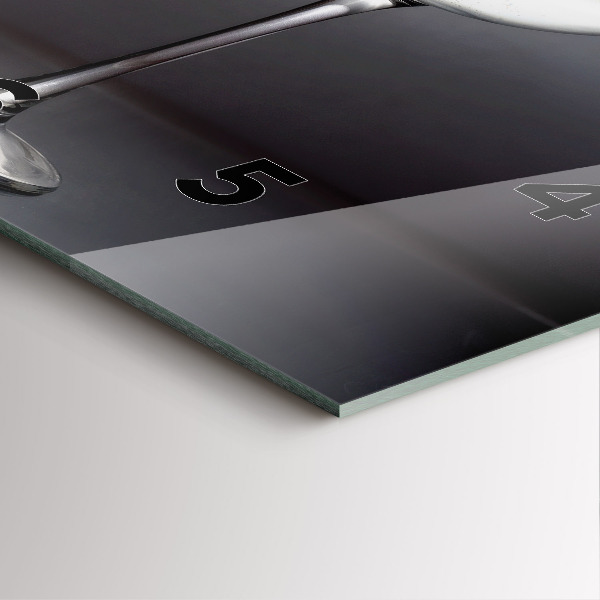 Szögletes fali üvegóra Pohár bor