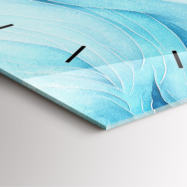 Szögletes fali üvegóra Kék felhők