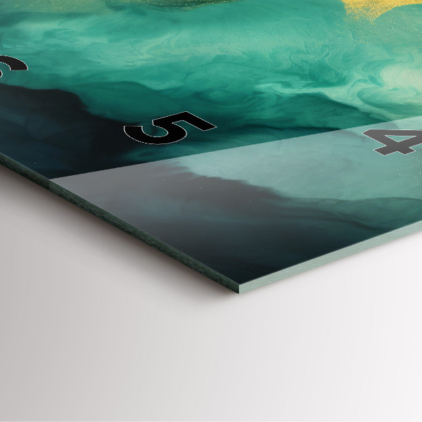 Szögletes fali üvegóra Szerpentin