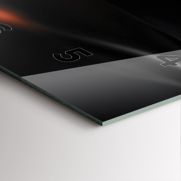 Szögletes fali üvegóra Absztrakció