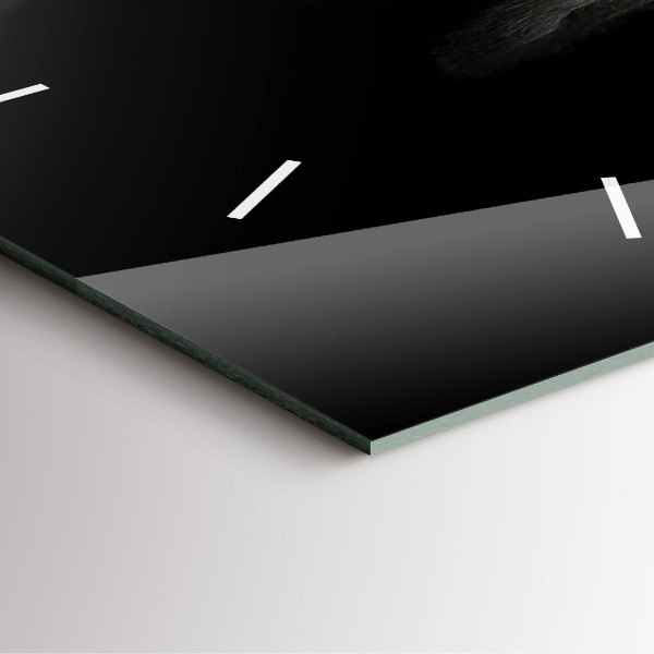 Szögletes fali üvegóra Scottish Fold kutya és macska