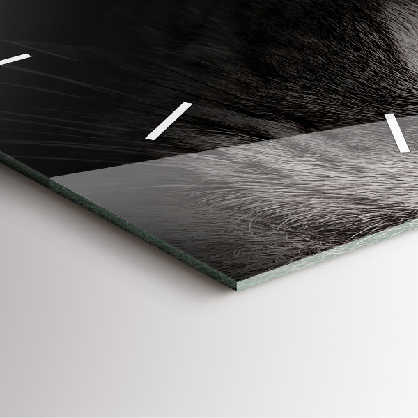 Szögletes fali üvegóra Scottish Fold kutya és macska