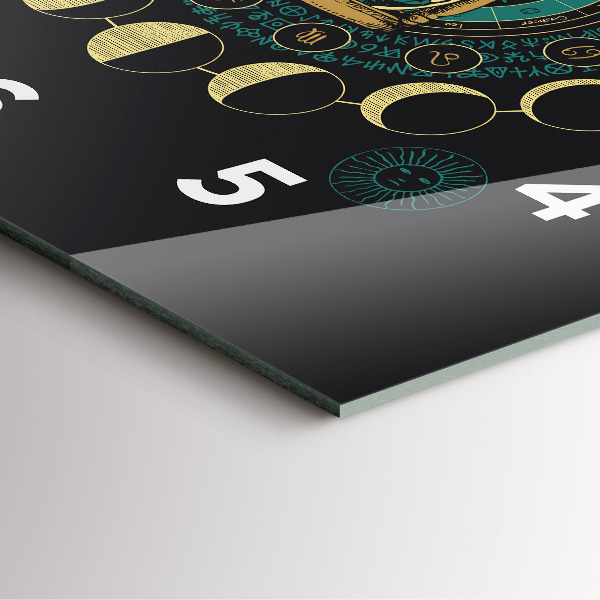 Szögletes fali üvegóra Holdfázisok és homokóra