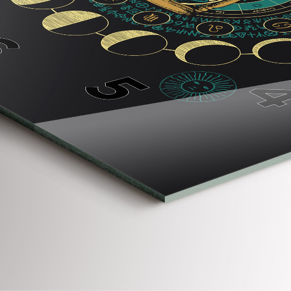 Szögletes fali üvegóra Holdfázisok és homokóra