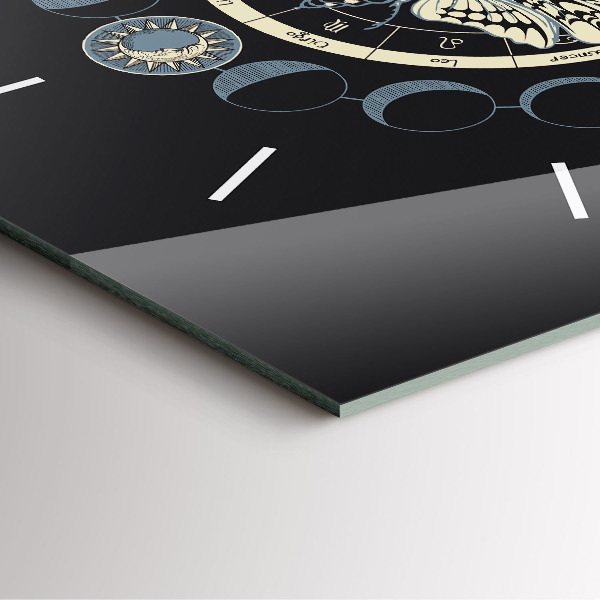 Szögletes fali üvegóra Holdfázisok