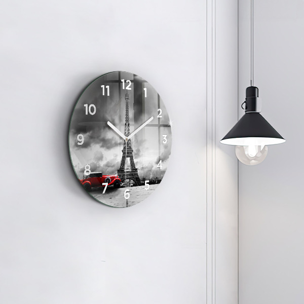 Kerek fali üvegóra Párizsi Effel-torony