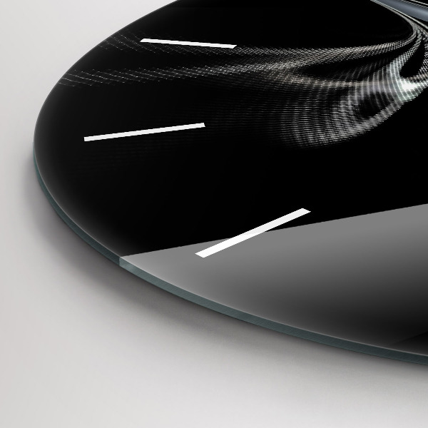 Kerek fali üvegóra Absztrakt füst