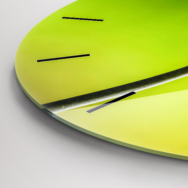 Kerek fali üvegóra Kék virágok