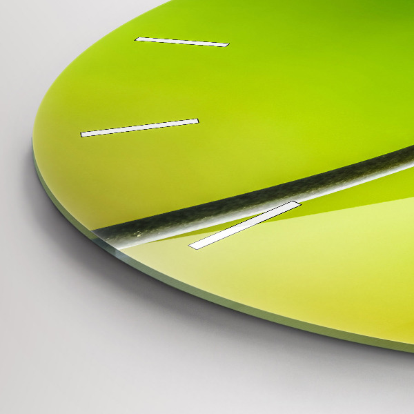 Kerek fali üvegóra Kék virágok