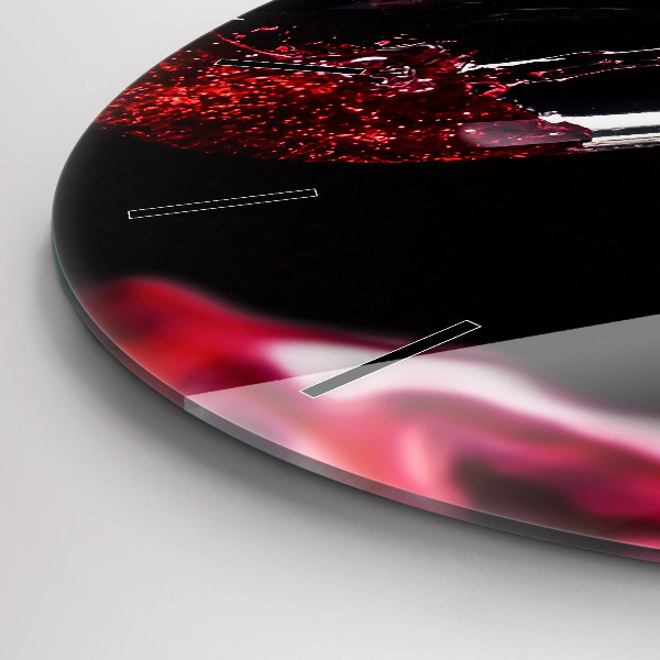 Kerek fali üvegóra Vörösbor