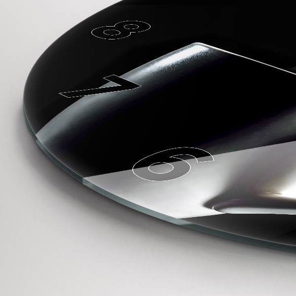 Kerek fali üvegóra Egy csésze kávét