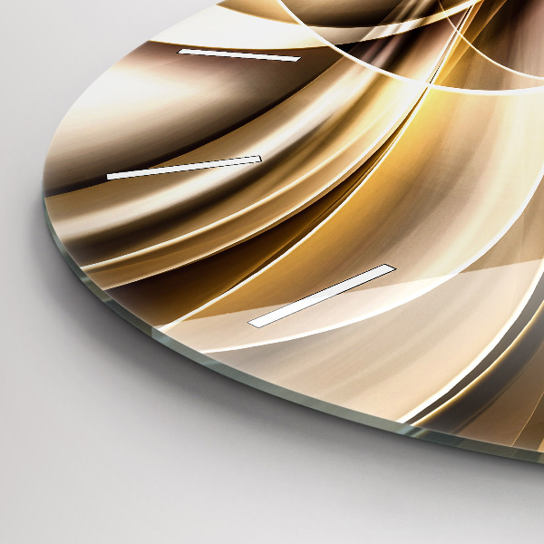 Kerek fali üvegóra Absztrakciós hullámok