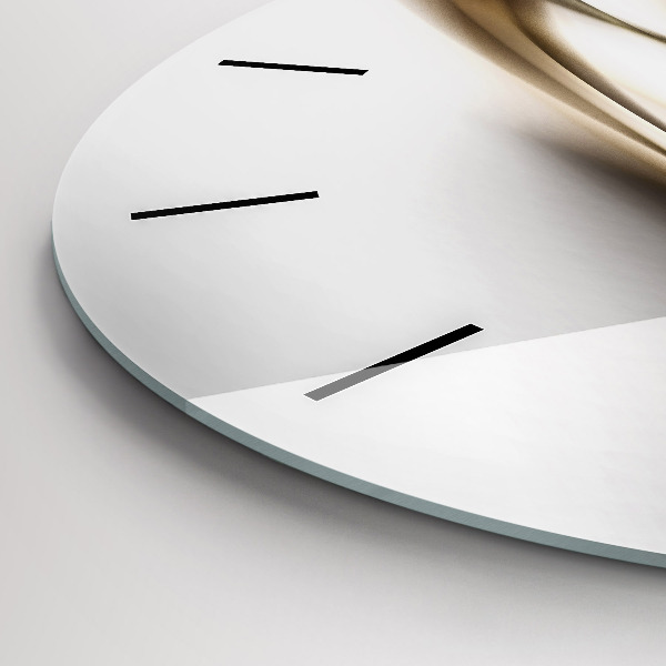 Kerek fali üvegóra Absztrakt vonalak