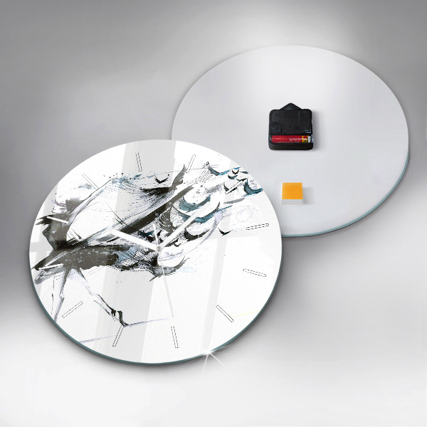 Kerek fali üvegóra Balettet táncoló nő