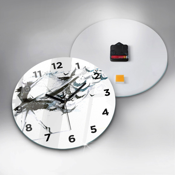 Kerek fali üvegóra Balettet táncoló nő