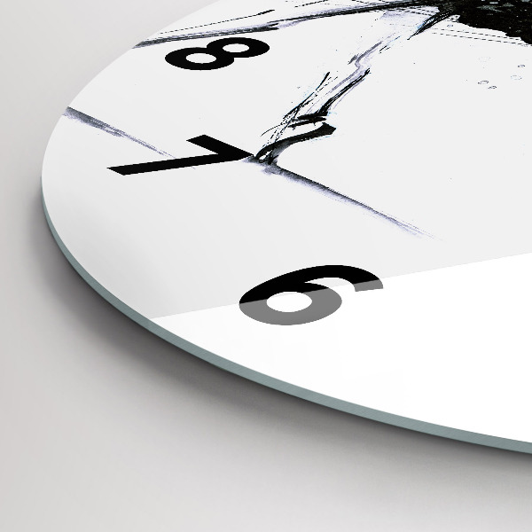 Kerek fali üvegóra Balettet táncoló nő