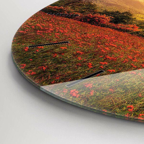 Kerek fali üvegóra Szerelem szív fa