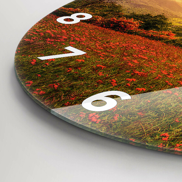 Kerek fali üvegóra Szerelem szív fa