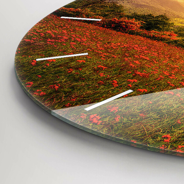 Kerek fali üvegóra Szerelem szív fa