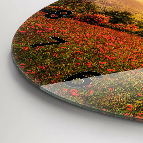 Kerek fali üvegóra Szerelem szív fa